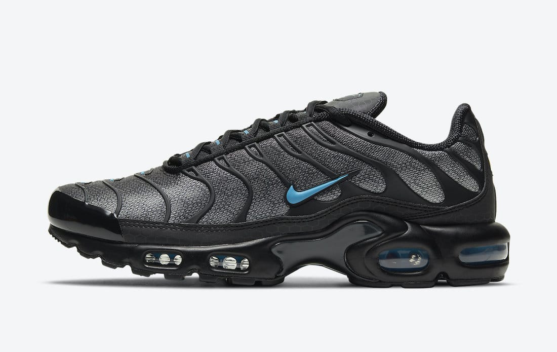 Pánské černé tenisky Nike Air Max Plus Black Hex Black Grey Laser Blue DC1935-001 nízké sportovní boty a obuv Nike