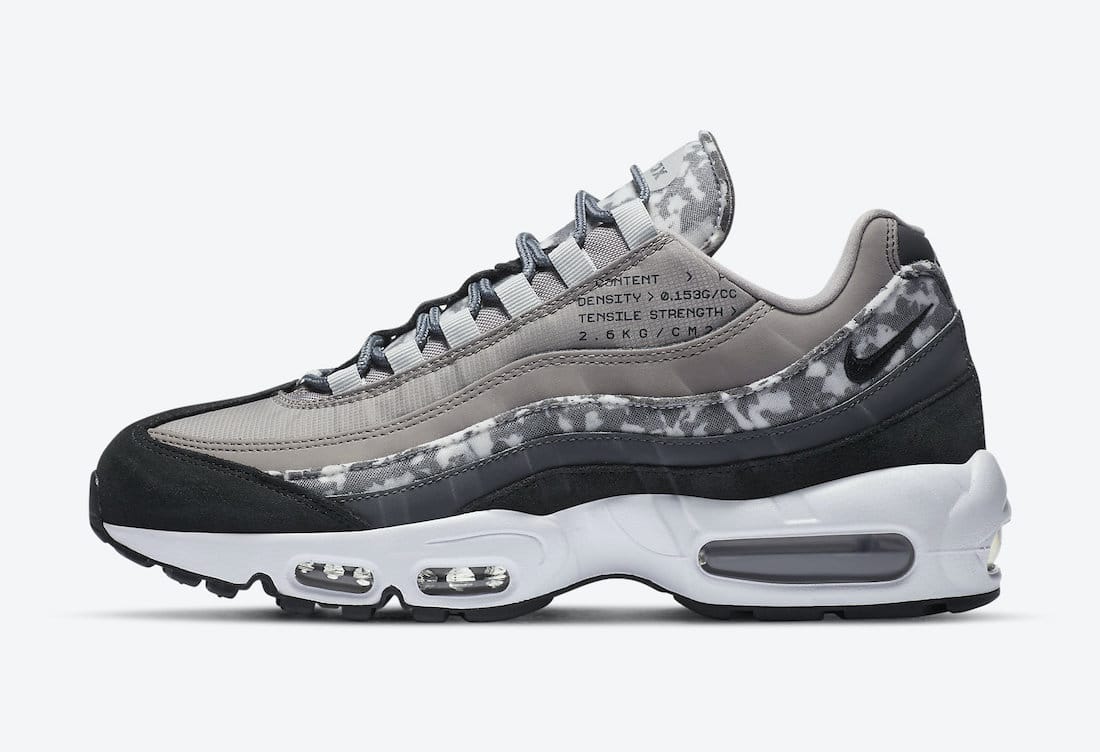 Pánské šedé tenisky Nike Air Max 95 SE Enigma Stone/Off Noir-White-Iron Grey CU1560-001 nízké sportovní boty a obuv Nike