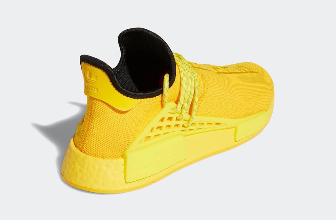 Pánské žluté tenisky a boty Pharrell x adidas NMD Hu Yellow/Black/Yellow GY0091 nízké sportovní botasky a obuv adidas