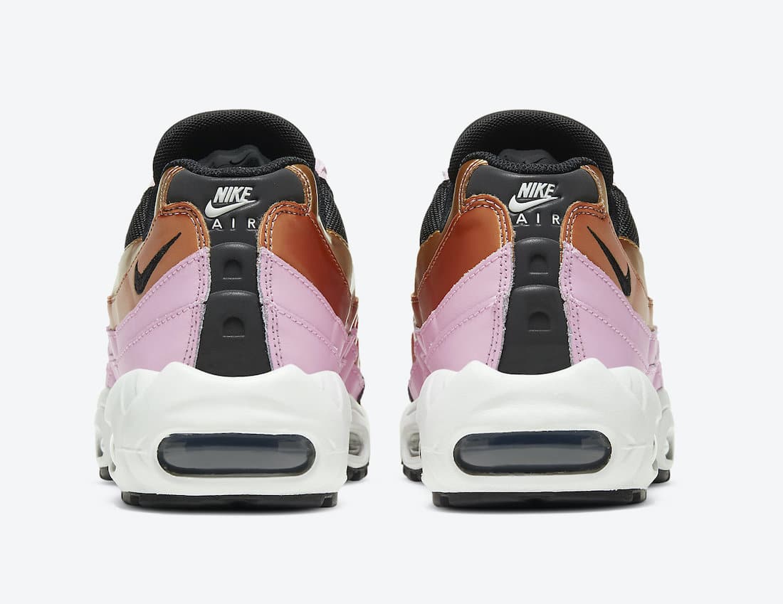 Dámské černé tenisky Nike Air Max 95 WMNS Black/Metallic Copper/Metallic Gold /Light Pink/Summit White CU8080-800 nízké boty a obuv