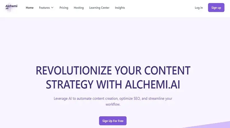 Alchemi.ai: Automatizace tvorby obsahu a SEO optimalizace