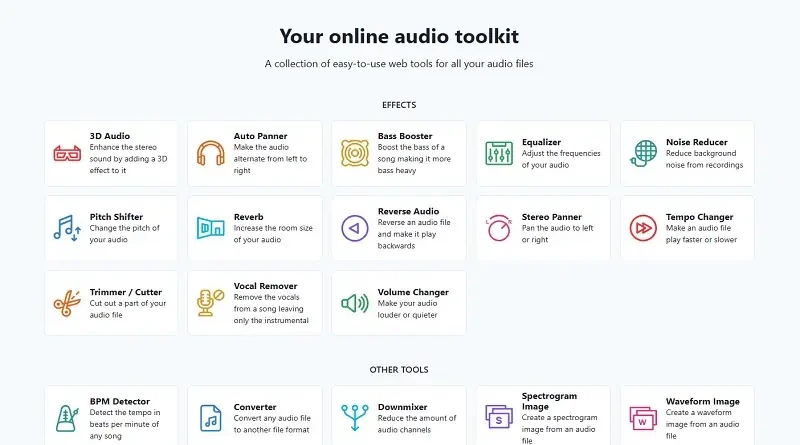 Audioalter: Vaše online sada nástrojů pro audio