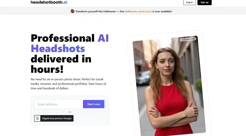 HeadshotBooth.ai: Nástroj pro tvorbu portrétní fotografie