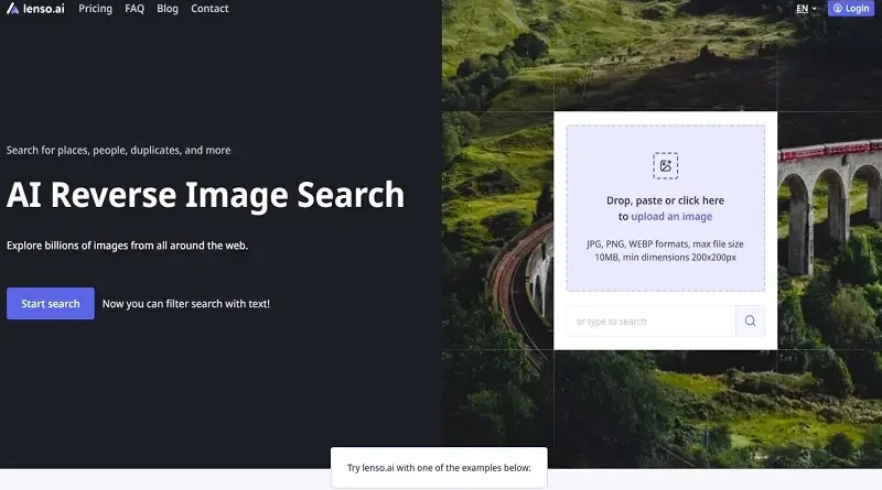 Lenso.ai: Vyhledávání obrázků pomocí umělé inteligence