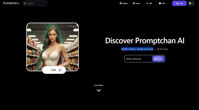 Promptchan AI: NSFW, AI porno, hentai a chat - vše zdarma