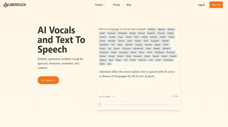 Uberduck: Platforma pro převod textu na řeč a hlasovou syntézu