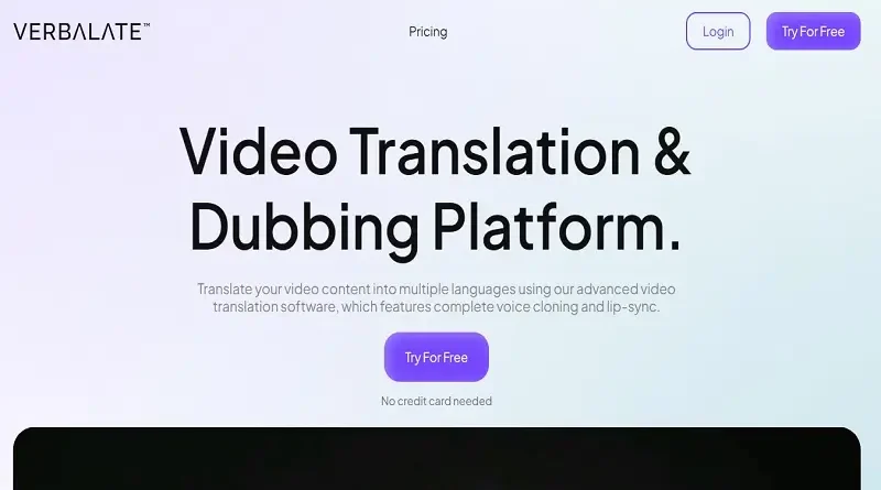 Verbalate: Platforma pro překlad a dabing videa